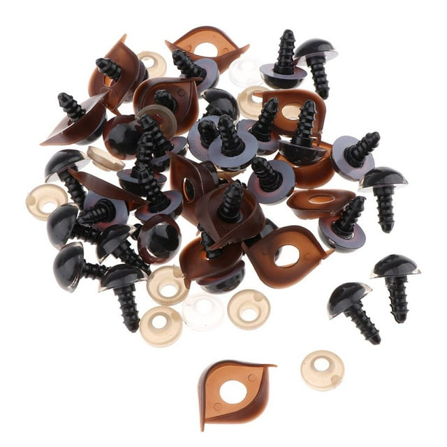 Arandelas de seguridad de plástico para ositos de peluche, muñecas, animales de juguete y fieltro (100 unidades)