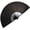Black, variant on 1Pcs Large Folding Hand Rave Fan,Clack Handheld Fan,Holographic Laser Colors Hand Fan,for Festivals,Rainbow Outfits,Disco Party,Home Decoration and Cooling in Various Occasions.