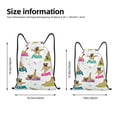 thumbnail image 4 of Kdxio Yoga Dogs Poses Print Drawstring Backpack Bag,Waterproof Draw String Back Sack, Gym Drawstring Bags Swim Bag For Unisex, 4 of 9