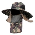 thumbnail image 2 of Sombrero de pesca Shamjiam Protección Transpirable visera con cara extraíble Camuflaje multicolor, 2 of 8