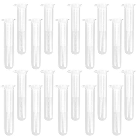 

OUNONA 200Pcs 10ML Plastic Centrifuge Tubes Scientific Experiment Test Tubes (Snap Lid)