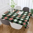 thumbnail image 5 of Coolnut St Patrick Buffalo Plaid Tablecloth Rectangle Colorful Table Cloth Large Square Table Cover for Dining Kitchen Party 54"x54" Decor Gift, 5 of 7