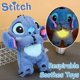 thumbnail image 2 of Stitch Plush Doll Breathing Light Child Soothes Toys Pink Angel Anime Cute Baby Music Light Sleep ToyKid Christmas Birthday Gift, 2 of 5