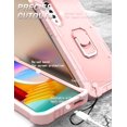 thumbnail image 5 of Allytech Case for LG Velvet 5G 6.8 inch, Three Layer Hybrid Hard PC Soft TPU Rubber Shockproof Kickstand Heavy Duty Case for LG Velvet 5G 2020 Release LM-G900(6.8"), Rosegold, 5 of 5