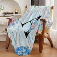 thumbnail image 5 of Flowers Letter J Flannel Blanket 50"x60", Monogrammed Gifts for Women Initial Gifts, Inspirational Personalized Initial Letter Blanket, Retirement Birthday Blanket for J Monogrammed Throws, 5 of 5