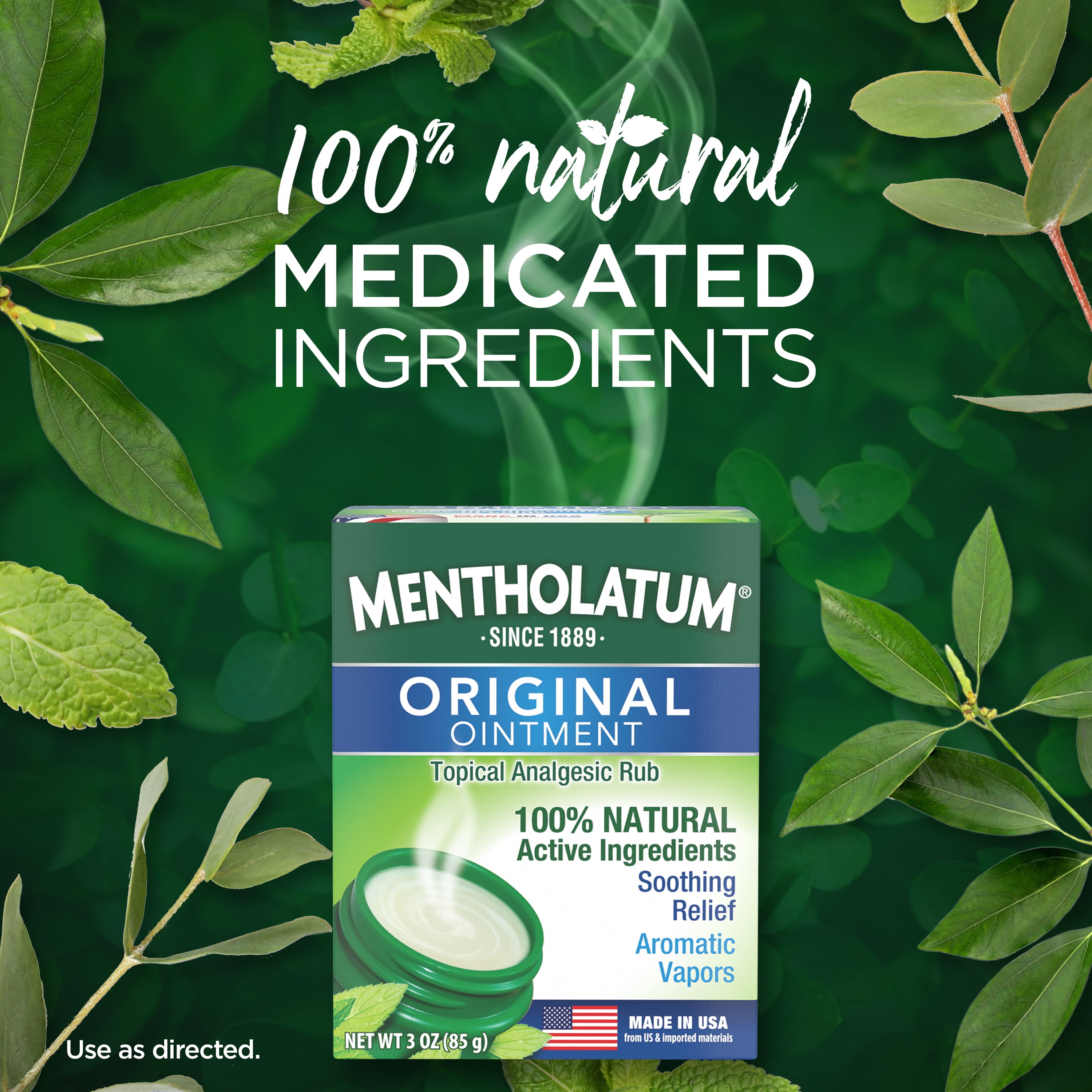 (2 pack) Mentholatum Original Chest Rub Ointment, 3 oz. Jar for Fast Relief from Colds and Aches