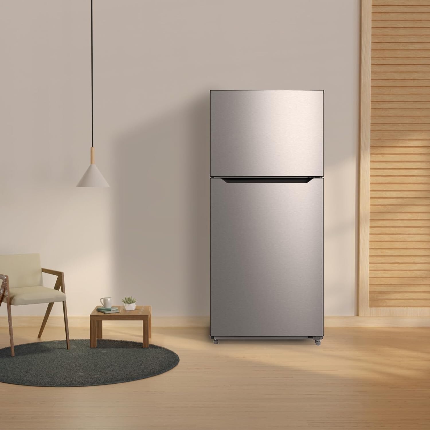 SMAD 13.9 Cu.Ft.Top Freezer Refrigerator Frost Free Fridge for Home Kitchen