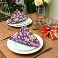 thumbnail image 3 of GZHJMY Floral Daisy Pattern Napkins Reusable Washable Cloth Napkins Set of 4, Soft Comfortable Dinner Napkins for Family Weddings Holiday Party 20 X 20 Inch Washcloths, 3 of 7