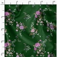 thumbnail image 2 of Soimoi Green Fabric - By the Yard - 42 Inch Wide - Rose Floral Pattern Textile - Romantic and Delicate Designs for Stylish Projects Printed Fabric, 2 of 6