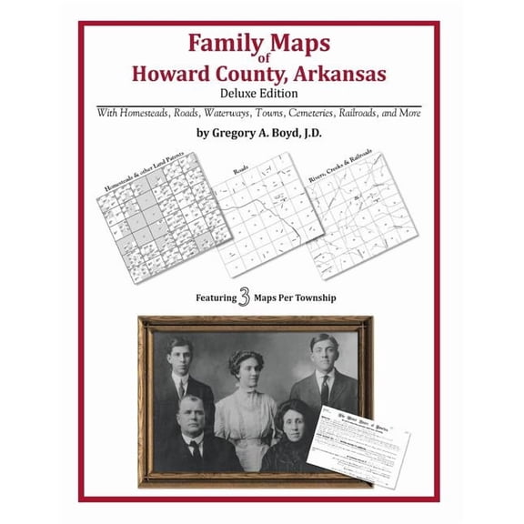 Family Maps of Howard County, Arkansas (Paperback)