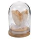 thumbnail image 1 of Racimo de flores de diente de cristal, árbol de cristal, cúpula de vidrio, base de madera, piedras de cristal de la suerte para meditación, yoga, atracción, decoración del hogar y la oficina, 1 of 7