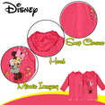 thumbnail image 3 of Disney Minnie Mouse Girls Pink Rain Slicker Size Large 6/7, 3 of 6