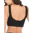 thumbnail image 2 of Qiylii Women Solid Color Sports Bra Sleeveless Adjustment Push Up Lace Brassiere Lady Cross Side Buckle Wireless Underwear, 2 of 7