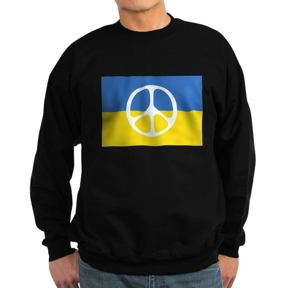 CafePress - Pray For Peace In Ukraine Sweatshirt - Classic Crew Neck Sweatshirt