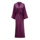 thumbnail image 4 of Mizzgenio Batas Largas De Seda Para Mujer, Tallas Grandes, Kimonos Largos De Satén, Batas Largas De Talla Grande, Color Morado, 4Xl-5Xl Plus, 4 of 5