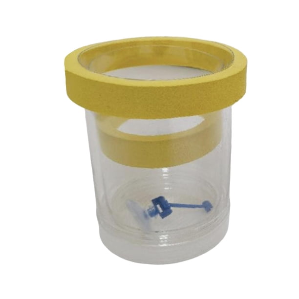 Caja de aislamiento de reproducción de peces flotantes, accesorio de criadero de acuarios, caja de incubación redonda criadora de acuario para guppy S