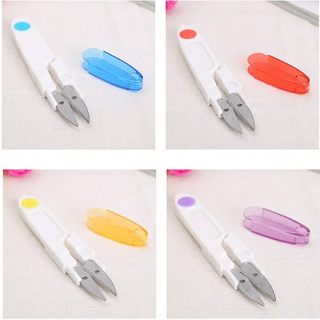 - Home Mini Cross-stitch Embroidery Clipper Snip Thread Cutter Scissor +Safe Cover
