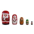 thumbnail image 3 of Mr. Christmas 5-Piece Wooden Nesting Christmas Figures Tabletop Décor, 3 of 10