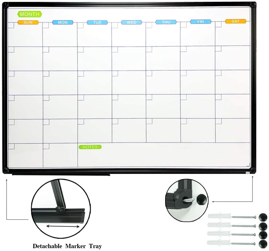 Buy JILoffice Dry Erase Calendar Whiteboard White Board