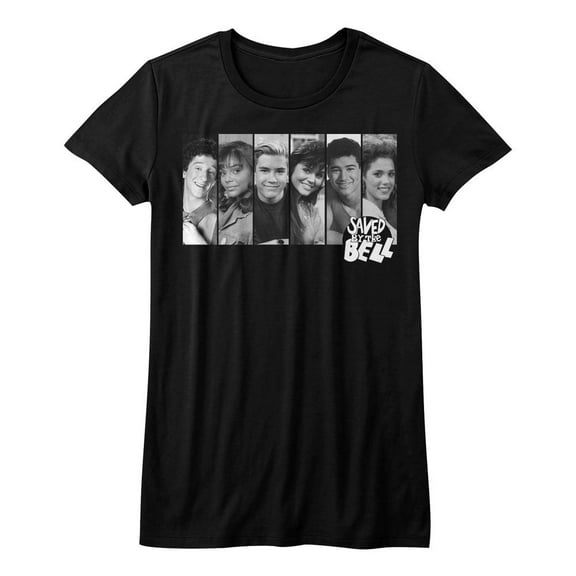 Saved by the Bell The Gang Black Junior Women's T-Shirt