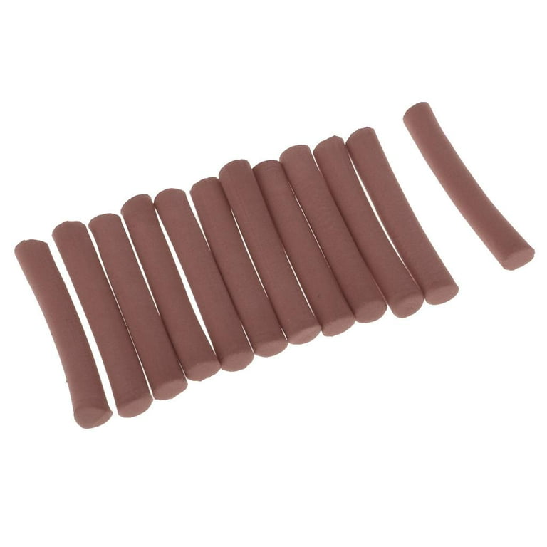 12PCS/Pack High Density Cylinder Foam for Fishing Float Making Fly Tying  Rig Making, Fishing-Accessories - DIY Brown 