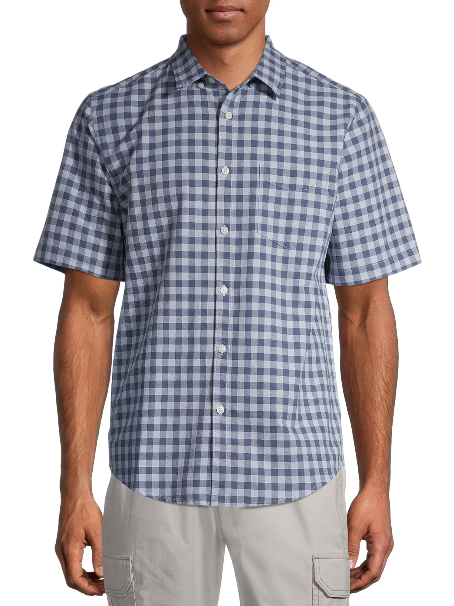 George Men's Short Sleeve Oxford Shirt - Walmart.com