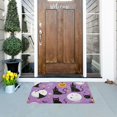 thumbnail image 5 of Yayeee Doormat for Indoor Entrance 32" x 20" Non Slippery Floor Rug, Purple Halloween Pattern, 5 of 8