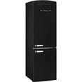 thumbnail image 2 of UNIQUE UGP340LMBAC 12 Cu. Ft. Matte Black Counter-Depth Retro Bottom Freezer Refrigerator, 2 of 4