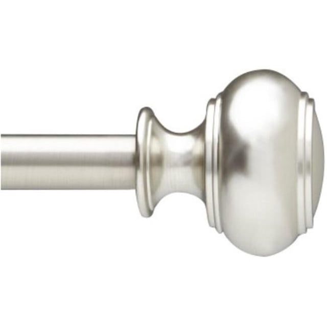 246552-411 Nickel Dorset Drapery Rod 28 to 48 in.