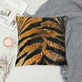 thumbnail image 2 of Orinice Tiger Print Fur Graphic Decorative Cushion Throw Pillow Cover Short Plush Pillowcase 1PC 24x24in, 2 of 5