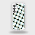 thumbnail image 1 of Caseco Samsung Galaxy S24 Étui Transparent - Motif à Treillis Foncé, 1 of 1