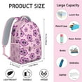 thumbnail image 6 of Boho Bloom Print School Bag - Stylish Waterproof Backpack with Padded Straps, 6 of 6