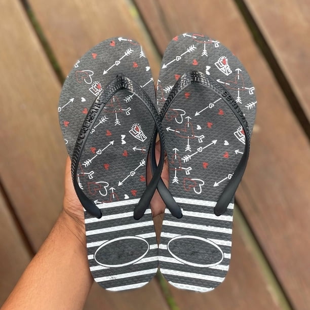 Zapatilla Mujer Sandalia Slim Adulto Tirante plano Slim cómodo estampado Deng Xun unisex