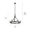 thumbnail image 3 of Kichler Lighting - Emmala - 6 Light Medium Chandelier In Art Deco Style-24, 3 of 13