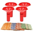 thumbnail image 4 of enjoywould 4Pcs Coin Sorter Tubes Set Color-Coded Funnel Shaped Counting Tubes for Pennies Nickels Dimes Quarters, 4 of 6