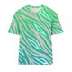 thumbnail image 4 of Fiudx Liquidación de Ahorros de Verano Camiseta Informal de Manga Corta con Cuello Redondo y Estampado a La Moda para Mujer, 4 of 4