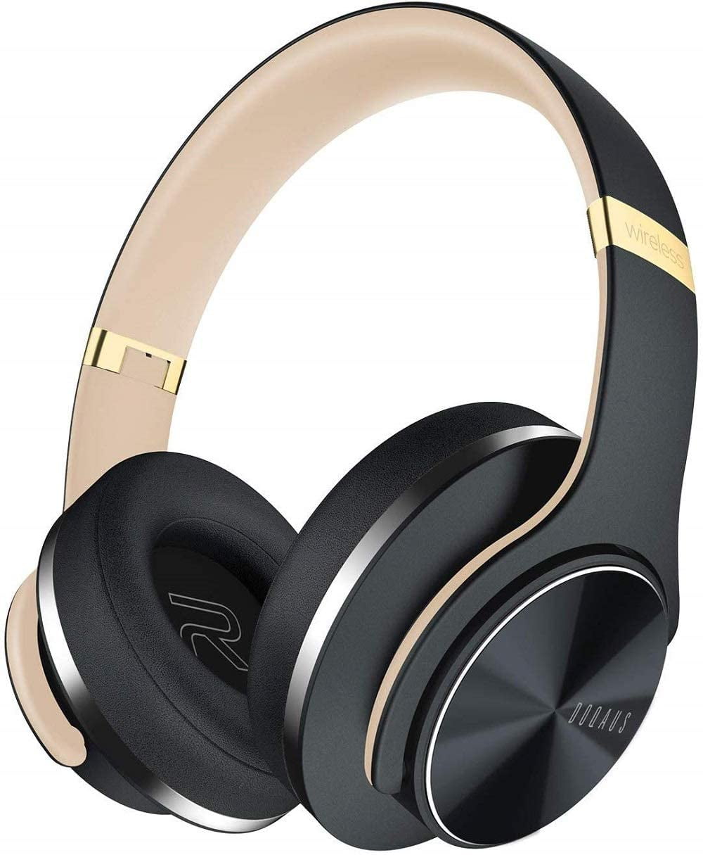 Wireless Bluetooth Headphones Over Ear, DOQAUS 52 Hrs Foldable