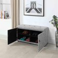 thumbnail image 3 of ORE International 18" Tall Polyurethane Storage Bench in Gray, 3 of 4