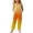 01_Yellow, variant on Wide Leg Jumpsuit Stylish Casual Loose Fit Girls Gradient Color Long Pants with Pockets Casual Romper for Kids 5-14 Years 01_Yellow,5-6 Years