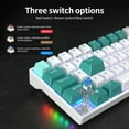 thumbnail image 5 of RK ROYAL KLUDGE RK71 Mechanical Gaming Keyboard - 70% Layout Compact Small Keyboard, Hot-Swappable Custom Keyboard,2.4G/Bluetooth5.0/USB-C Wired Keyboard, Programmable Macro, RGB Backlit TKL Keyboard, 5 of 6