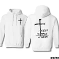 thumbnail image 3 of Christian Hoodie – 1 Cross 3 Nails 4 Given, Faith Quote Pullover, Religious Cross Graphic, Unisex Casual Streetwear, 3 of 6