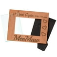 thumbnail image 2 of ThisWear Grandma Gift Fell In Love When Became MeeMaw Natural Wood Engraved 4x6 Landscape Picture Frame Wood, 2 of 6