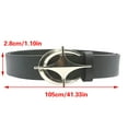 thumbnail image 3 of ZPAQI Eye Catching Belt Adult Fashion Belt Simple Star Crescent PU Waiststrap, 3 of 21