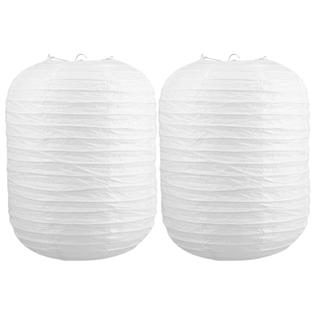 GAXIRE 2 pantallas de lámpara de bricolaje en blanco, plegables, para pintar