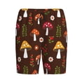 thumbnail image 4 of Fotbe Woodland Mushroom Pajama Shorts for Men, Men's Pajama Bottoms, Sleepwear,Short Pajama Pants-Large, 4 of 9