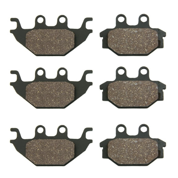Factory Spec, (3)FS-476, Front & Rear Semi-Metallic Brake Pads for Kawasaki fits 2012-2022 Brute Force 300