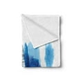 thumbnail image 2 of Obelisk Soft Flannel Fleece Throw Blanket, Design Painting of Washington DC White House Print, Cozy Plush for Indoor and Outdoor Use, 50" x 60", Sea Blue Orange, by Ambesonne, 2 of 5