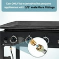 3FT Gas Grill Regulator and Hose, Propane Regulator Replacement Part