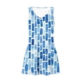 thumbnail image 6 of Zedker Summer Dresses for Women Casual Sleeveless Neck Sleeveless Printed Sundresses Floral Beach Short Dress with Pockets Light Blue Size S-XXL, 6 of 7