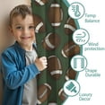 thumbnail image 3 of Blackout Kids Curtains,Football Pattern Childrens Insulated Curtains Set Of 2,Bedroom Essentials,Toddler Room Decor 42"x84", 3 of 5